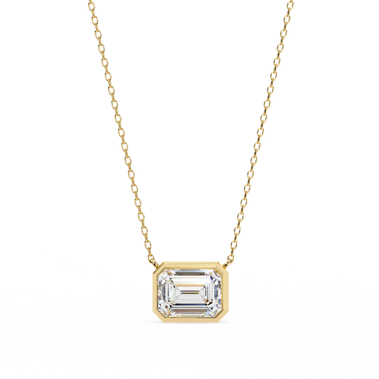 Lunaria Aristelle Emerald Solitaire Pendant
