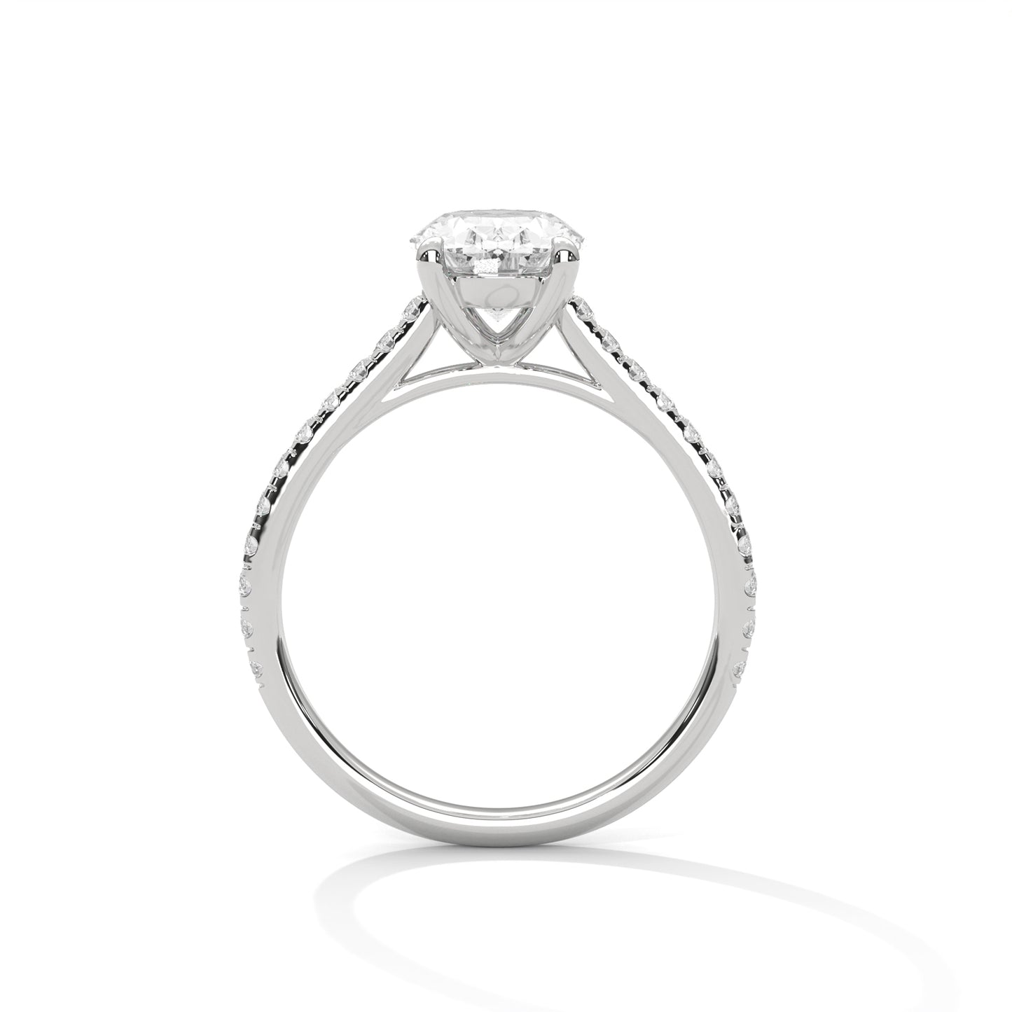Bold Brilliance Oval-Cut Diamond Ring – Timeless Elegance