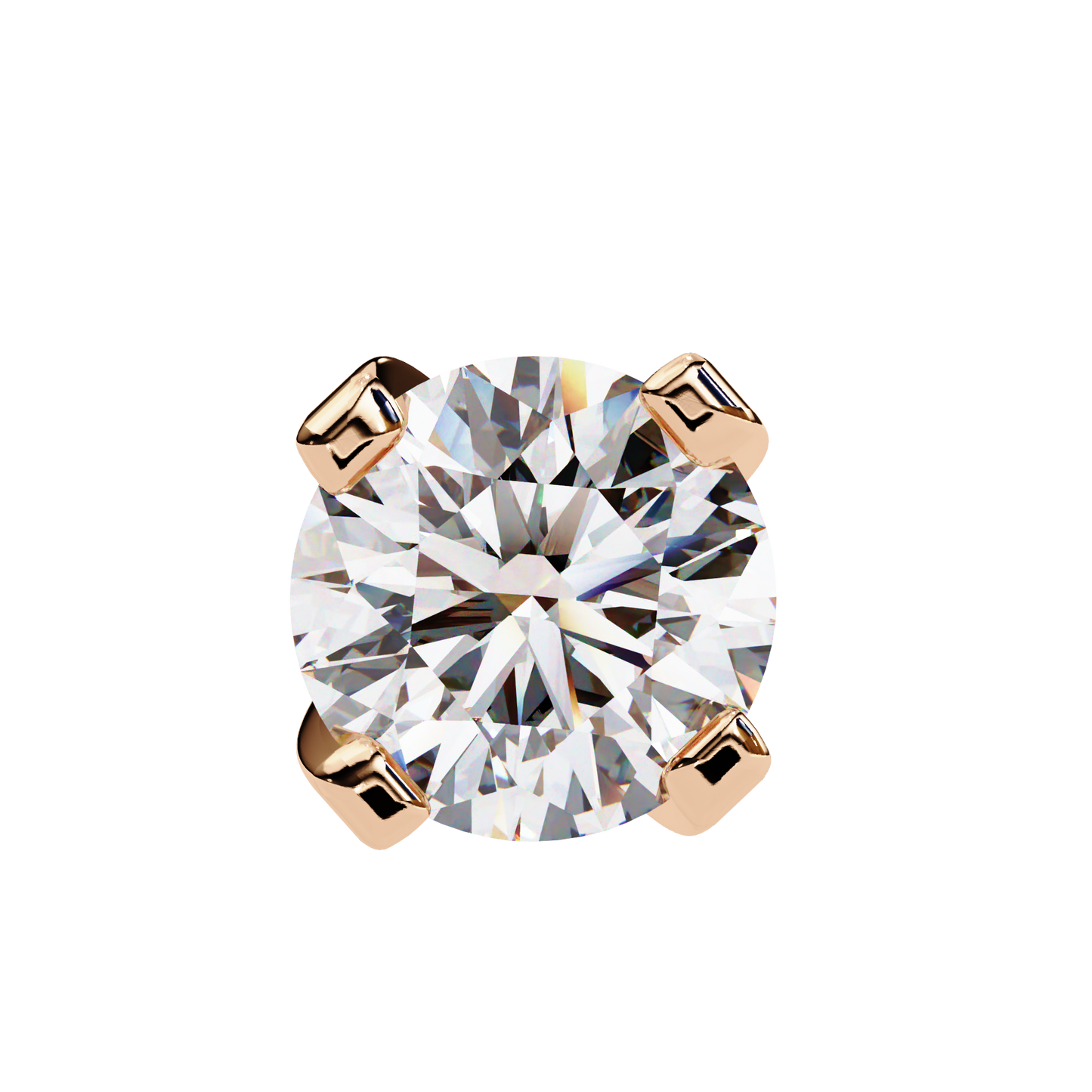 Devotelle Solitaire Diamond Earrings