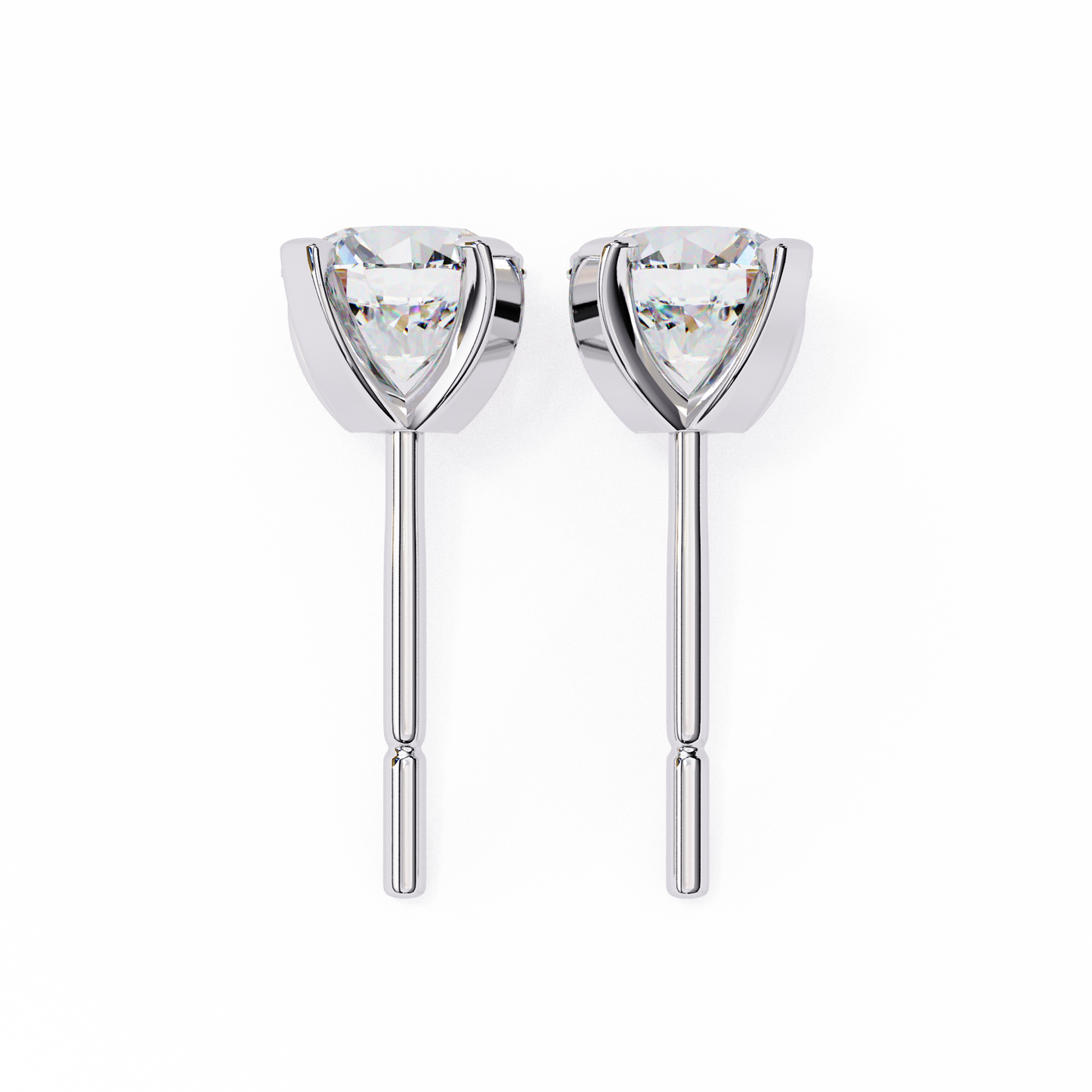 Devotelle Solitaire Diamond Earrings