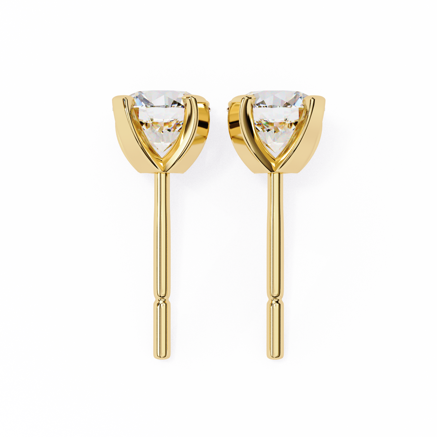 Devotelle Solitaire Diamond Earrings