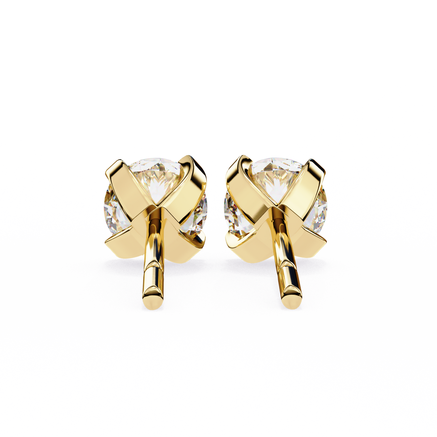 Devotelle Solitaire Diamond Earrings