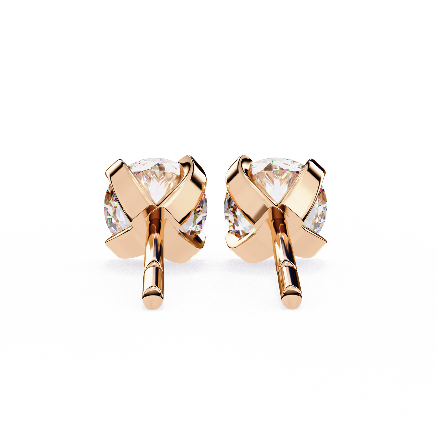Devotelle Solitaire Diamond Earrings