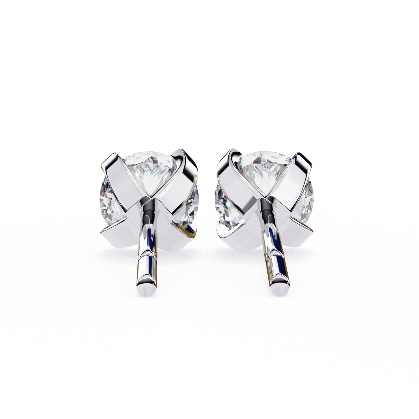 Devotelle Solitaire Diamond Earrings