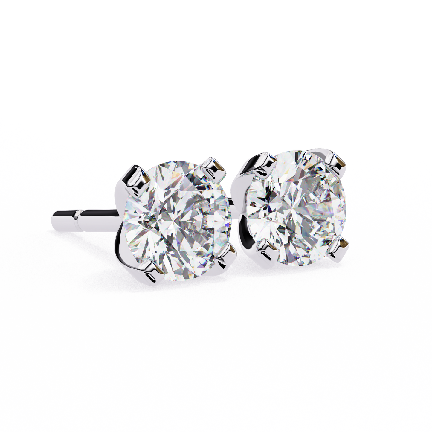 Devotelle Solitaire Diamond Earrings
