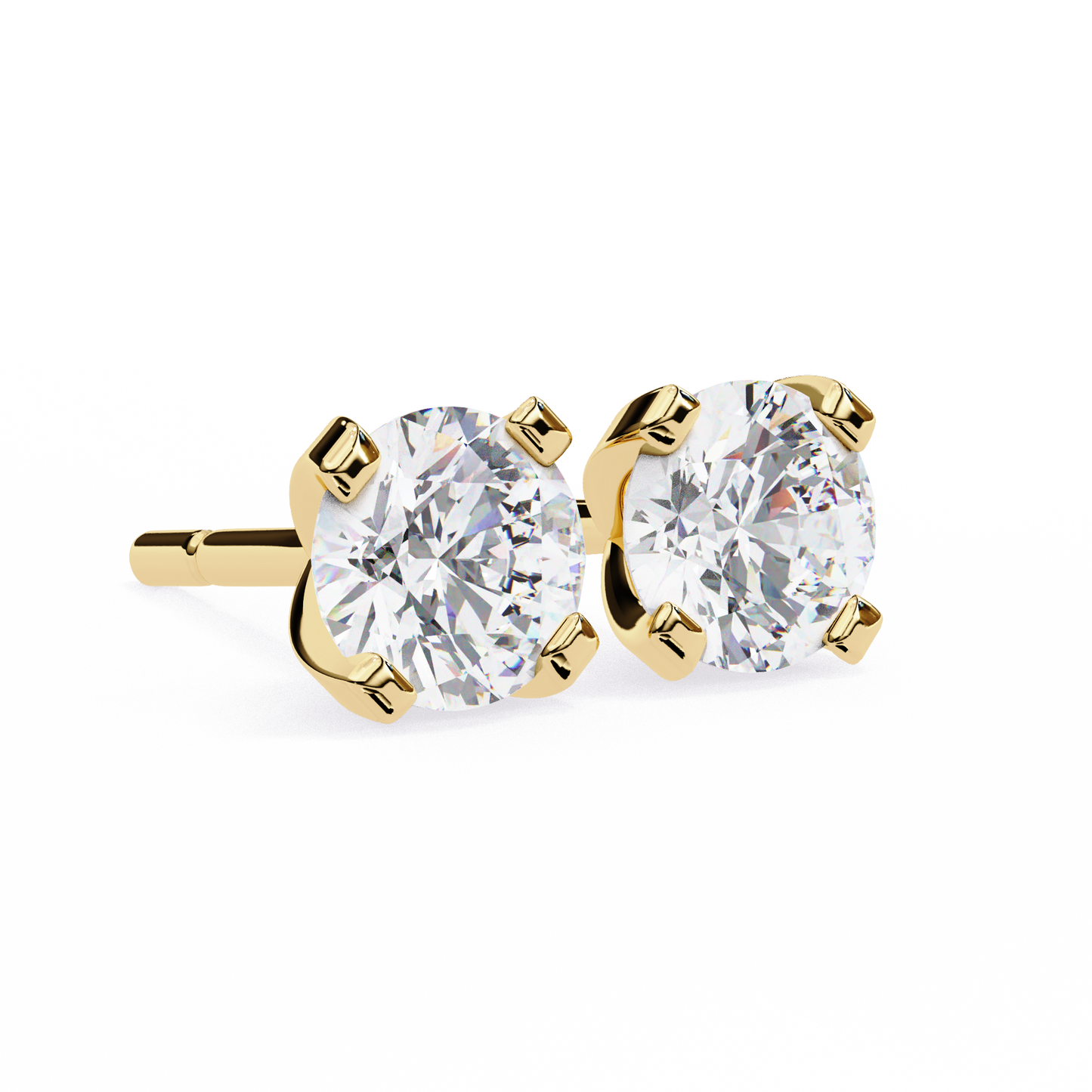 Devotelle Solitaire Diamond Earrings