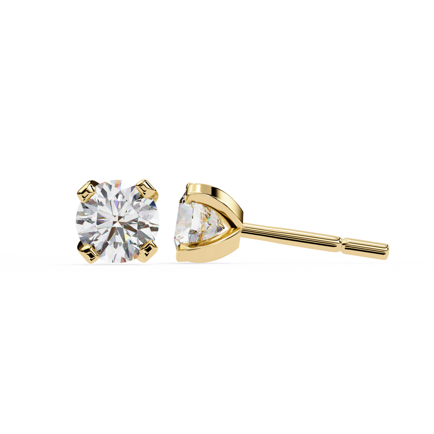 Devotelle Solitaire Diamond Earrings