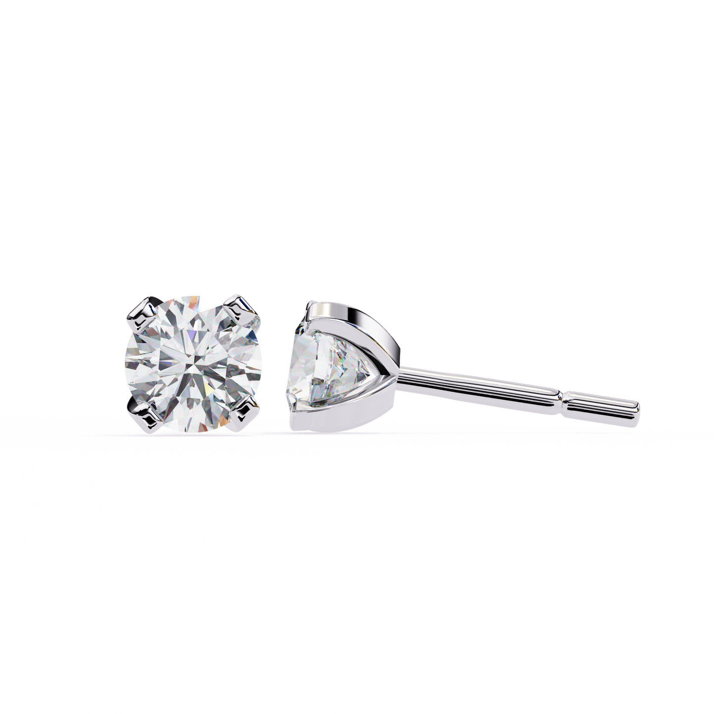 Devotelle Solitaire Diamond Earrings