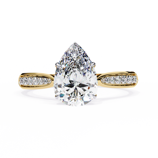 Étoile Sincera Pear Solitaire Ring