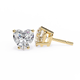 Forever One Heart Cut Solitaire Studs