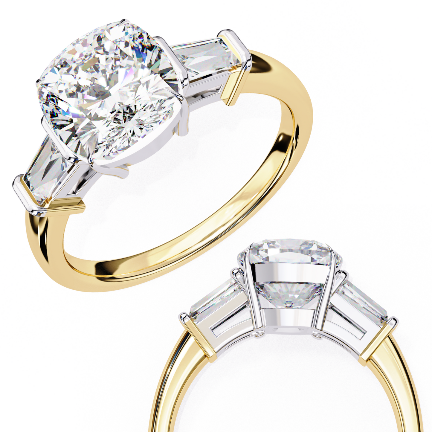 Gioiello Vero Cushion Solitaire Ring