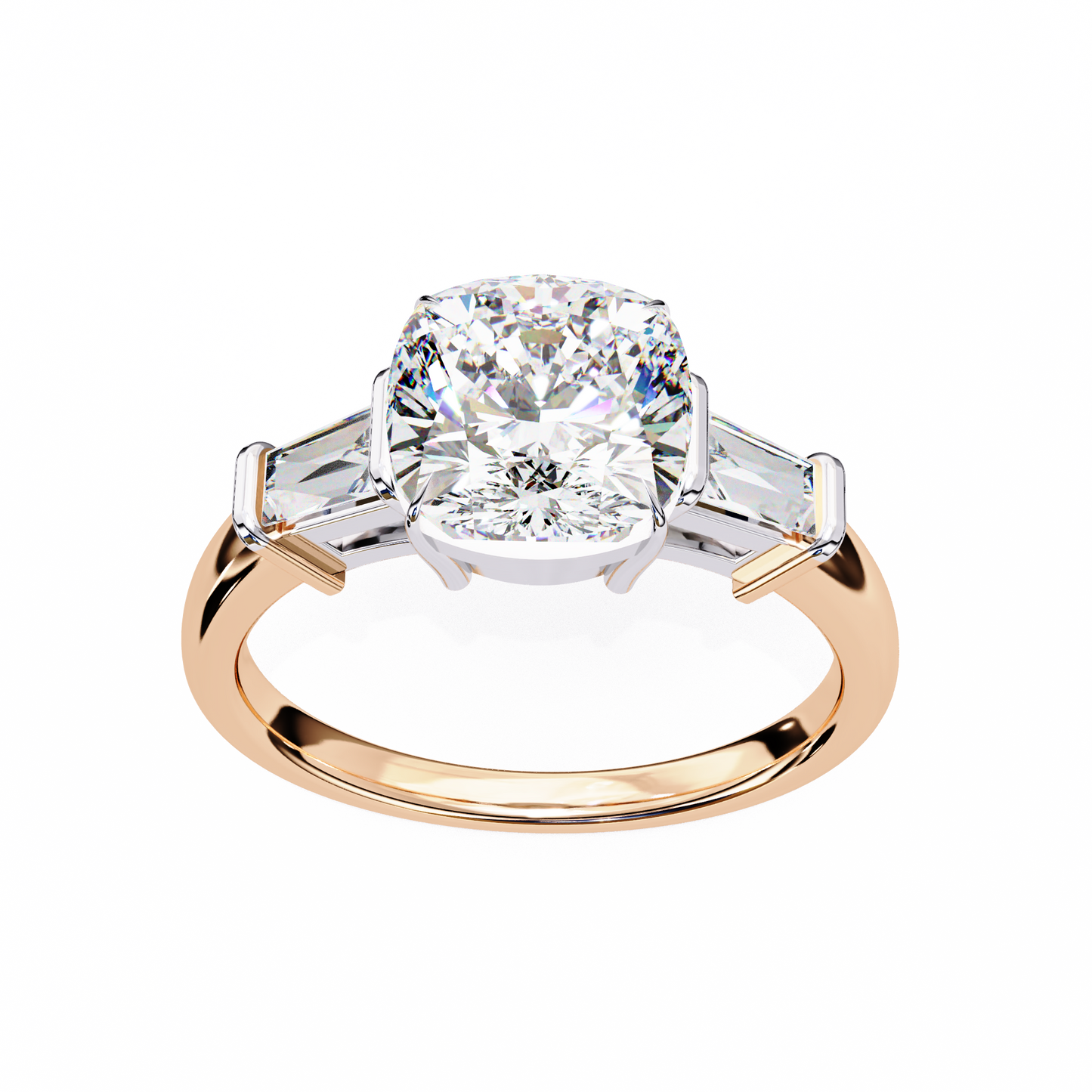 Gioiello Vero Cushion Solitaire Ring