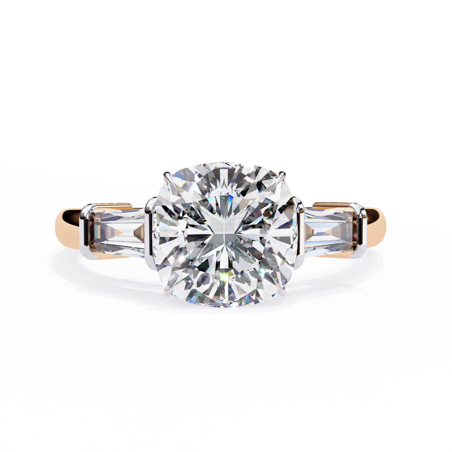 Gioiello Vero Cushion Solitaire Ring