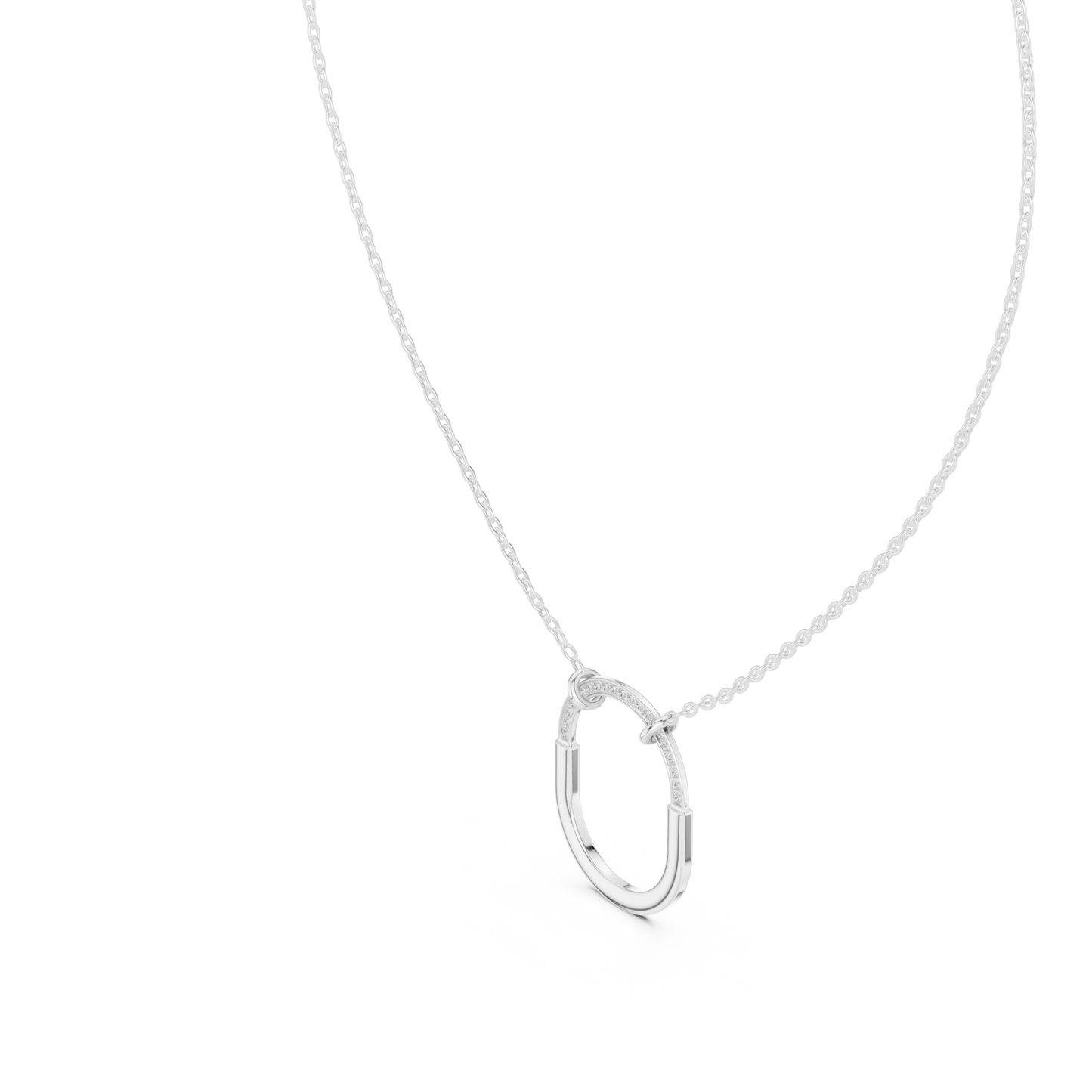 Radiant Charm Diamond Pendant