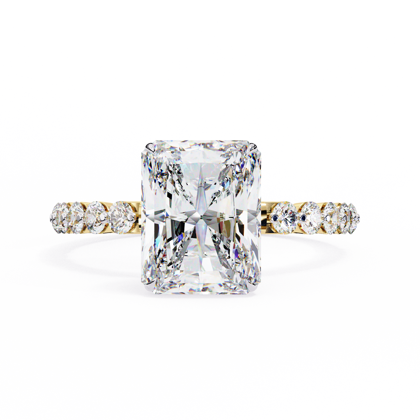 Tesoro Brillante Radiant Solitaire Ring