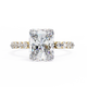 Tesoro Brillante Radiant Solitaire Ring