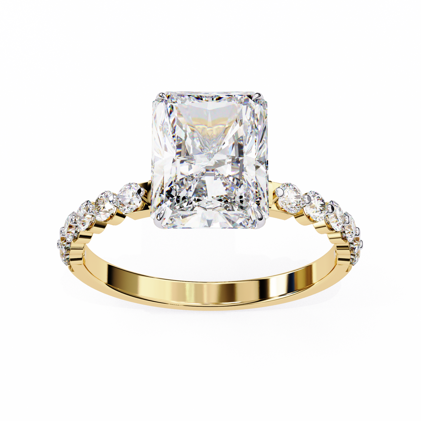 Tesoro Brillante Radiant Solitaire Ring