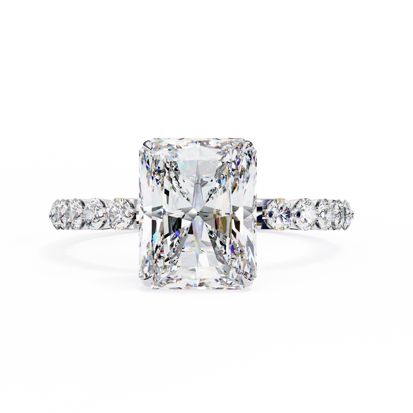 Tesoro Brillante Radiant Solitaire Ring