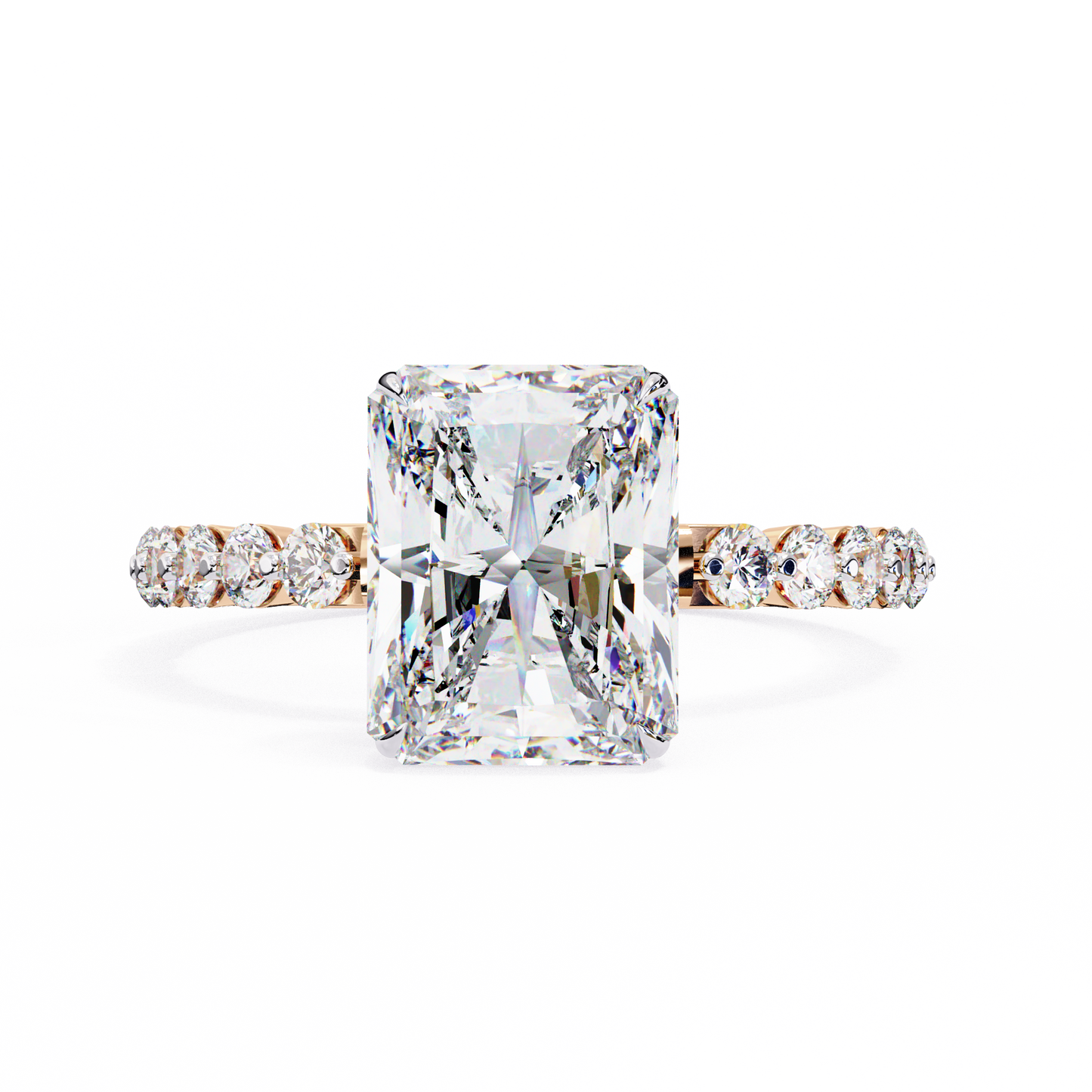 Tesoro Brillante Radiant Solitaire Ring