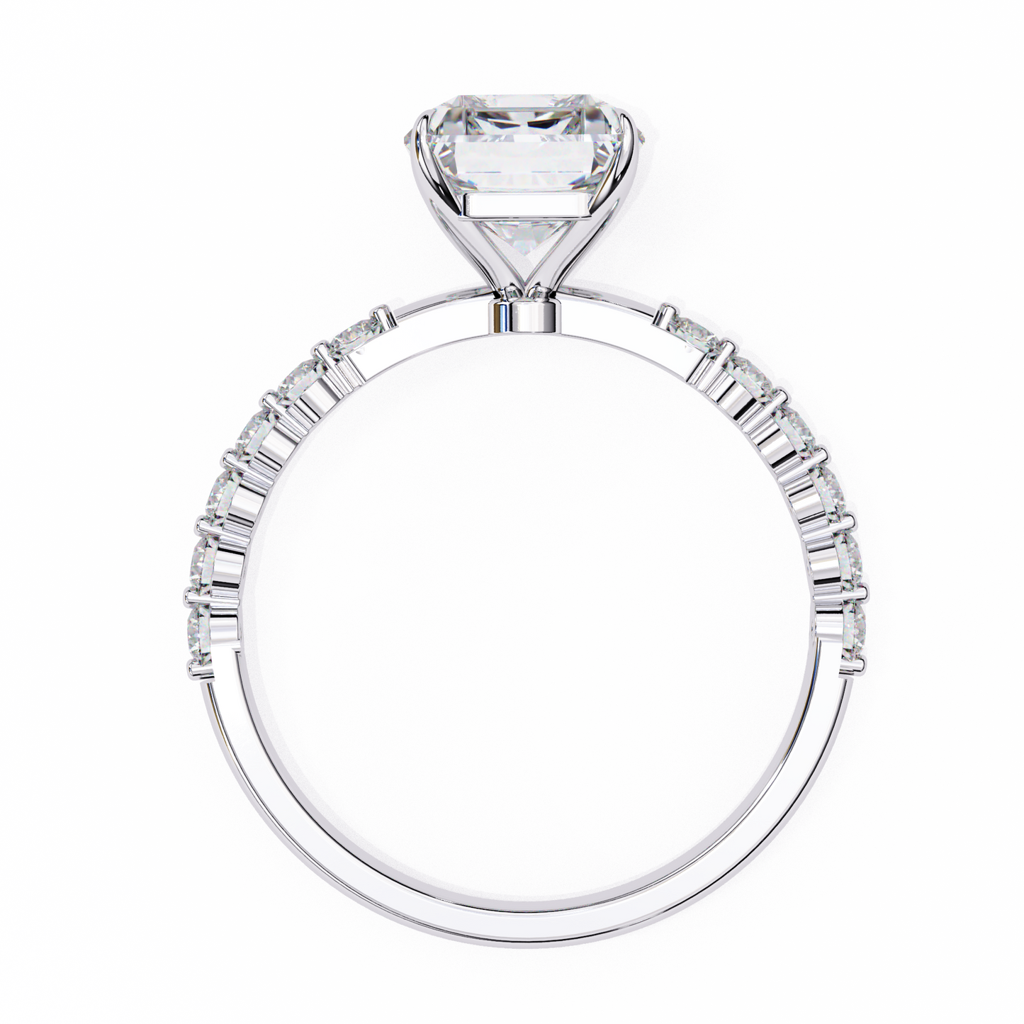 Tesoro Brillante Radiant Solitaire Ring