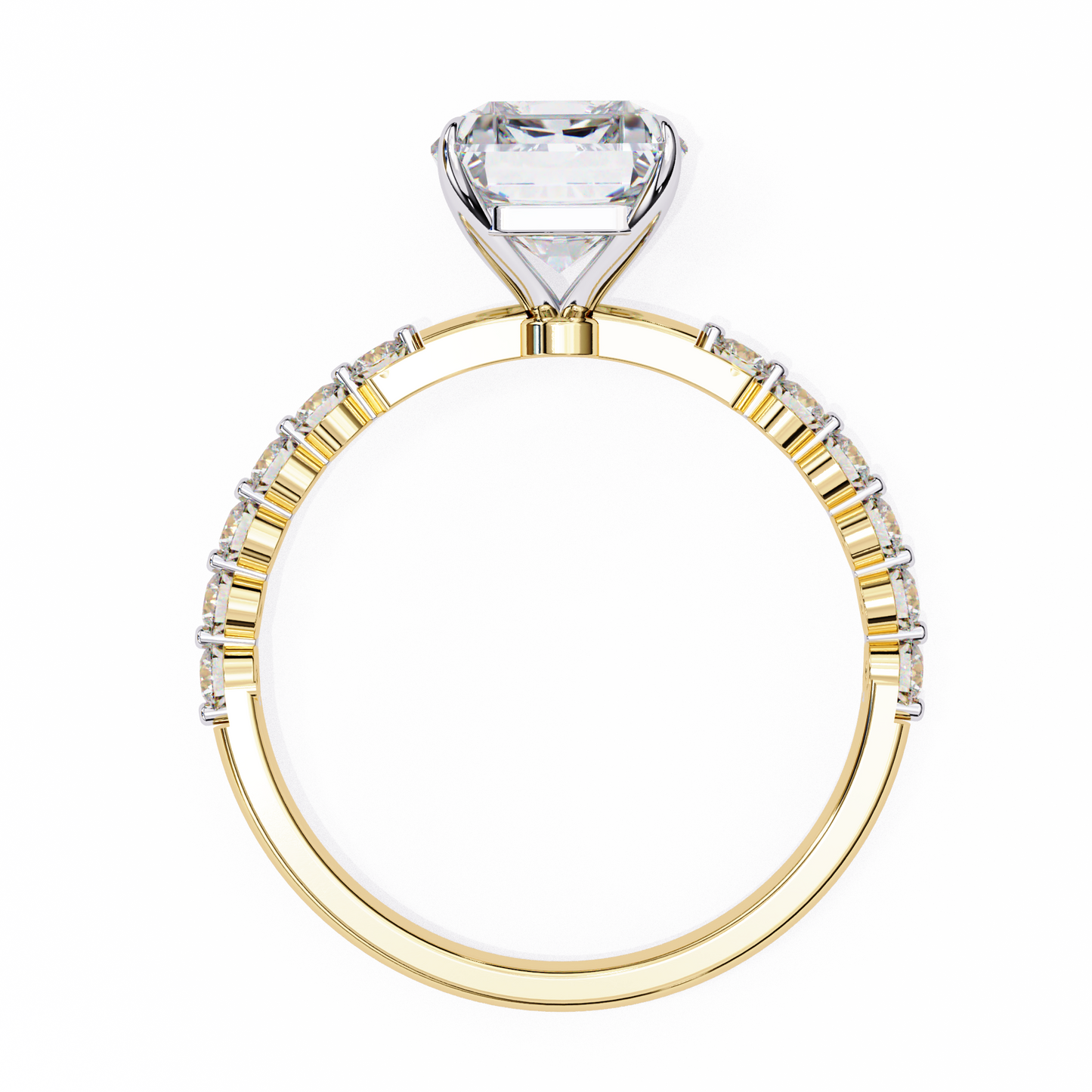 Tesoro Brillante Radiant Solitaire Ring