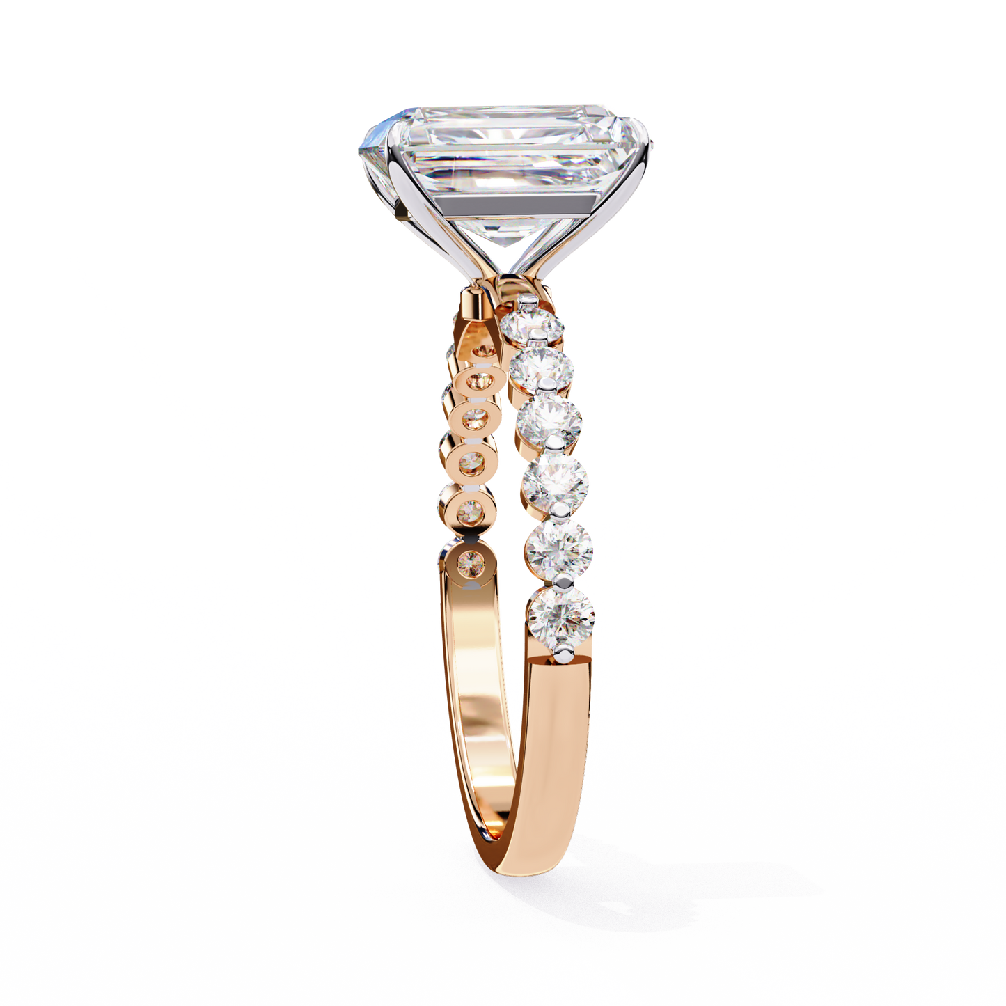 Tesoro Brillante Radiant Solitaire Ring