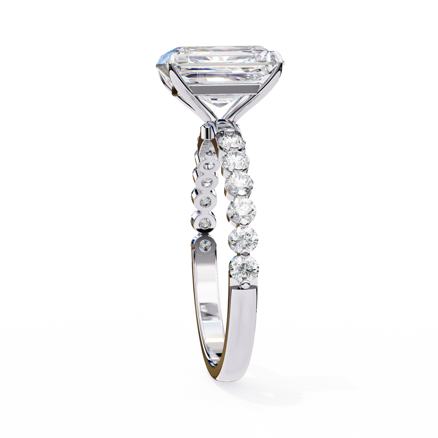 Tesoro Brillante Radiant Solitaire Ring