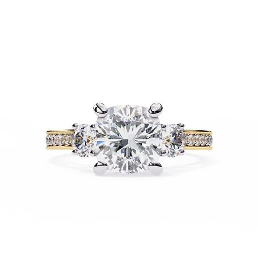 Lustria Magnifique Cushion Solitaire Ring