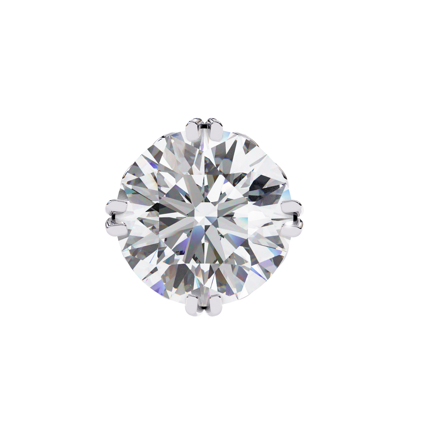 Gioia Pura Round Solitaire Studs