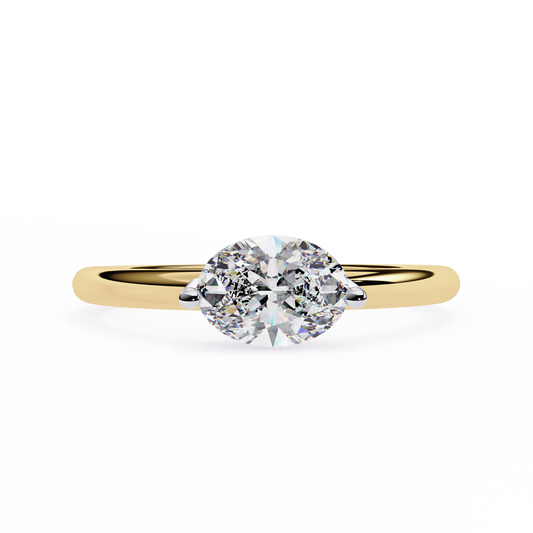 Seraphelle Couture Oval Solitaire Ring