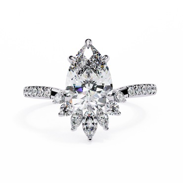 Valleria d’Orlean Pear Solitaire Ring