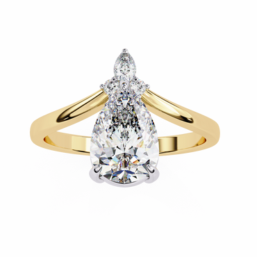 Duchess Aurevo Pear Solitaire Ring