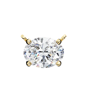 Belgravia Oval Solitaire Pendant