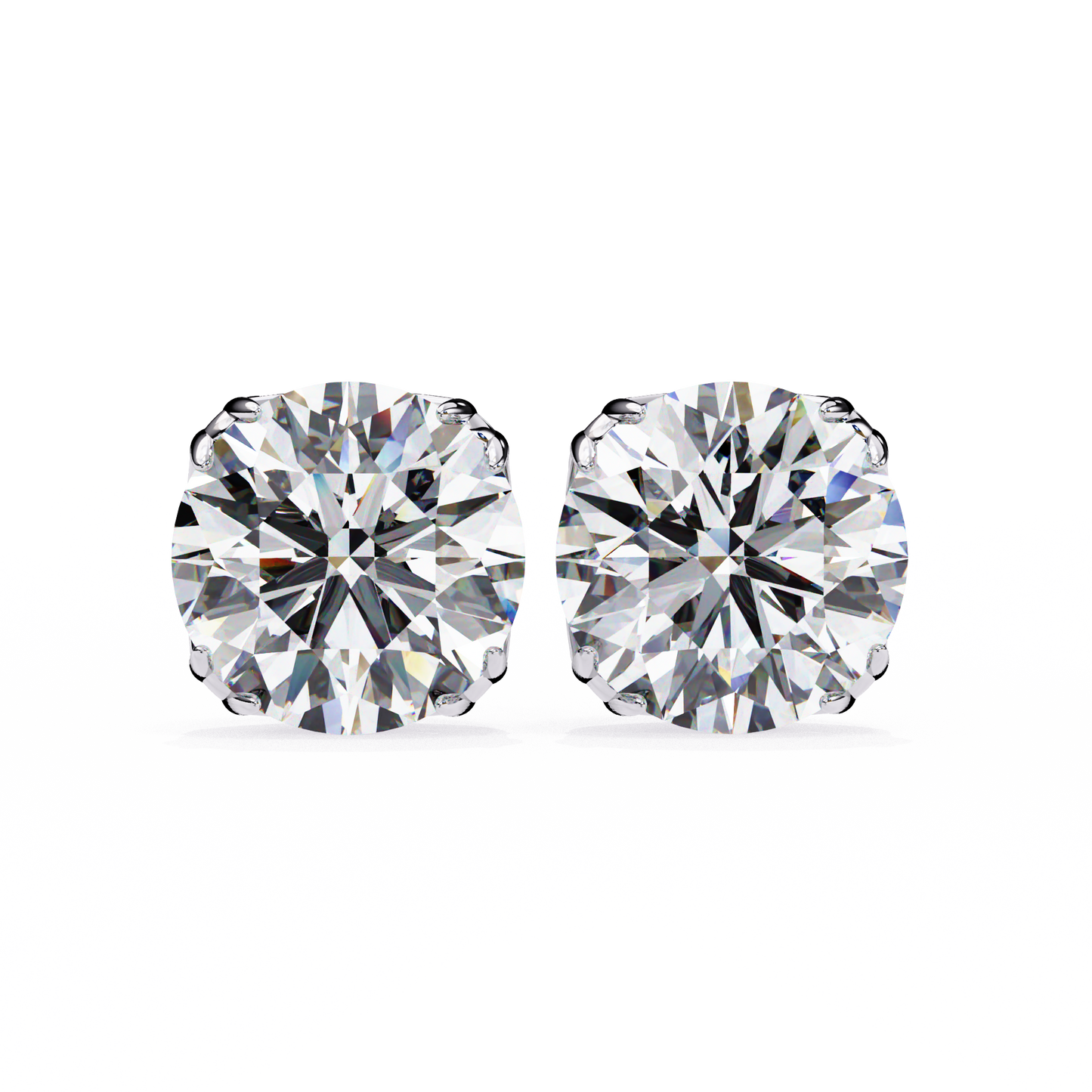 Signature Spark Cushion Solitaire Studs