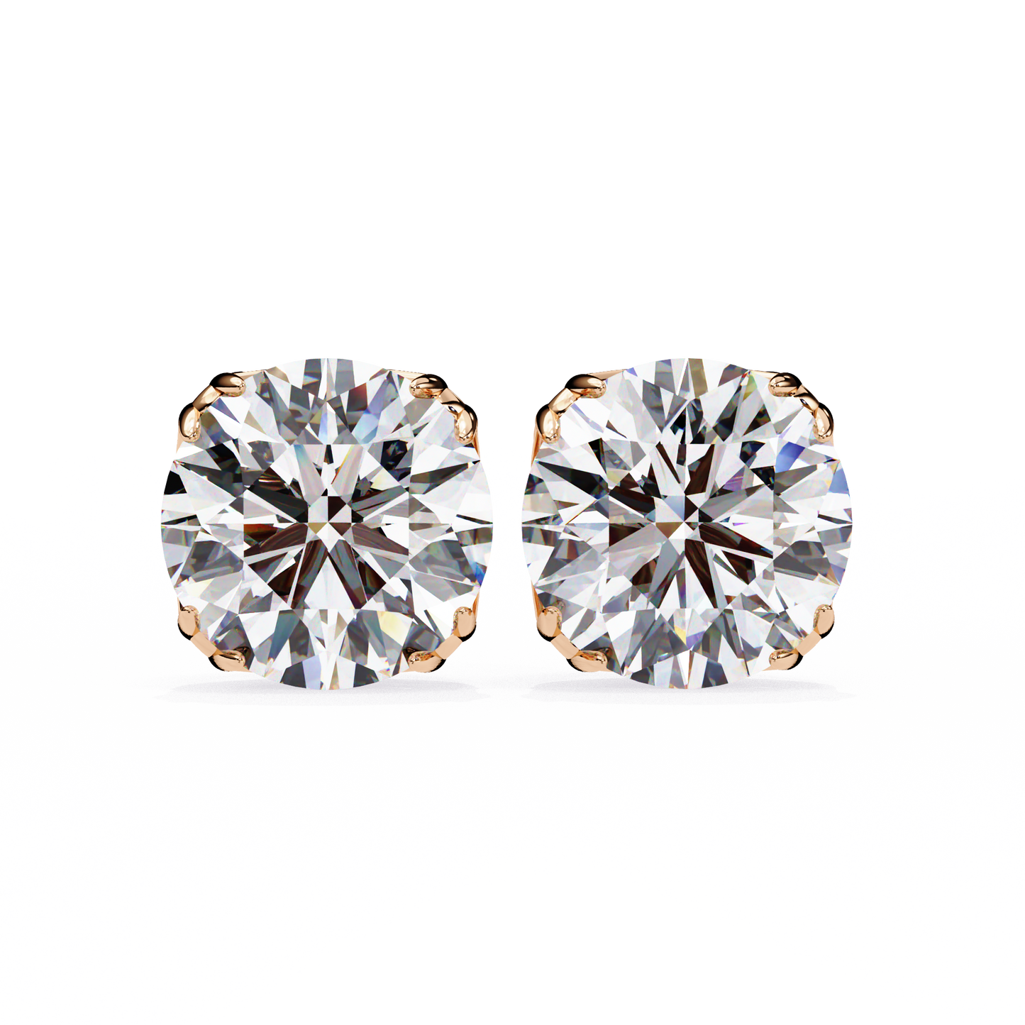 Signature Spark Cushion Solitaire Studs