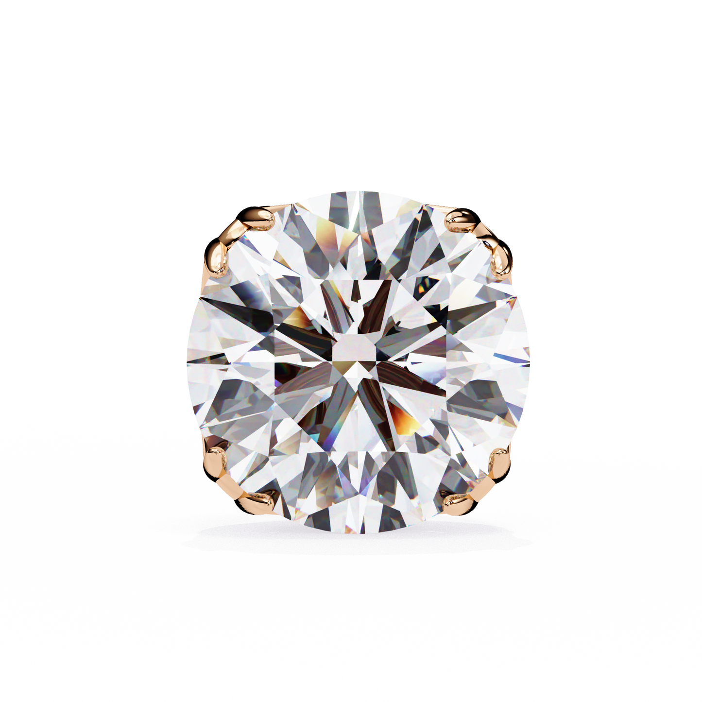 Signature Spark Cushion Solitaire Studs