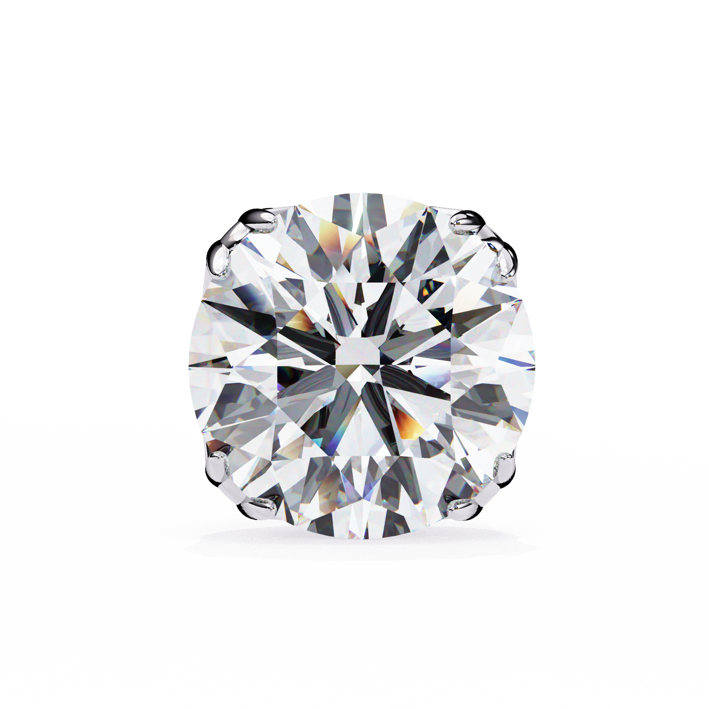 Signature Spark Cushion Solitaire Studs
