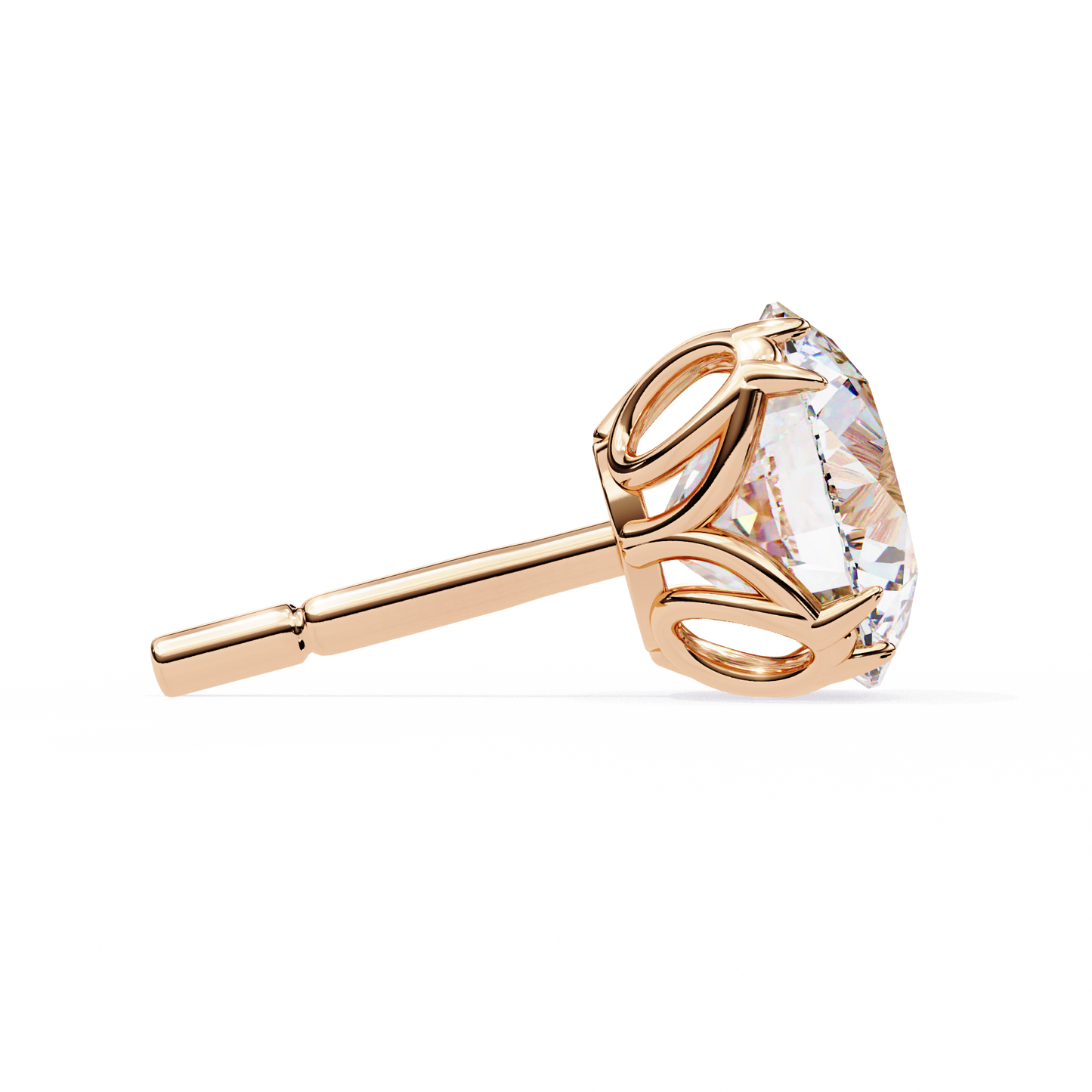 Signature Spark Cushion Solitaire Studs