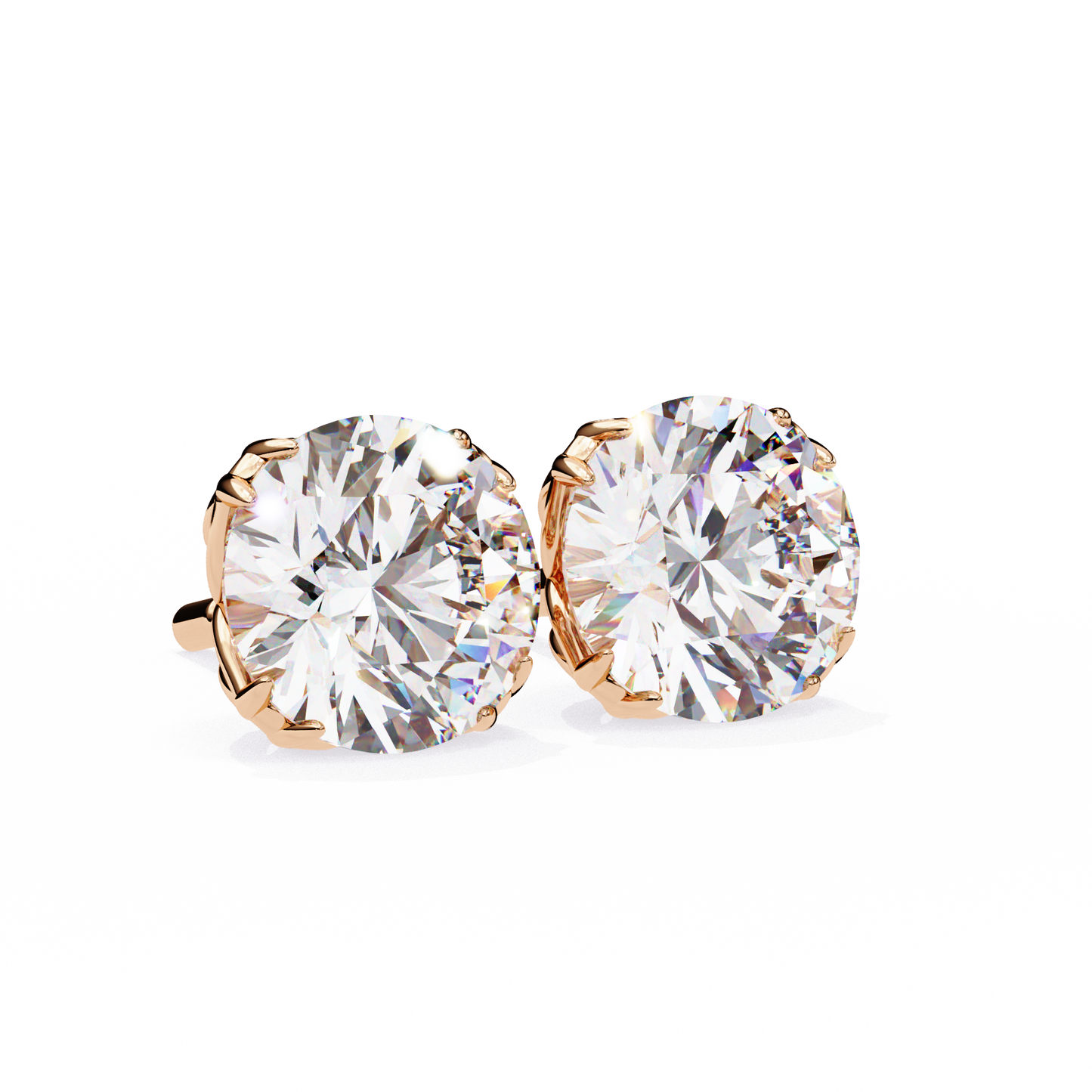 Signature Spark Cushion Solitaire Studs