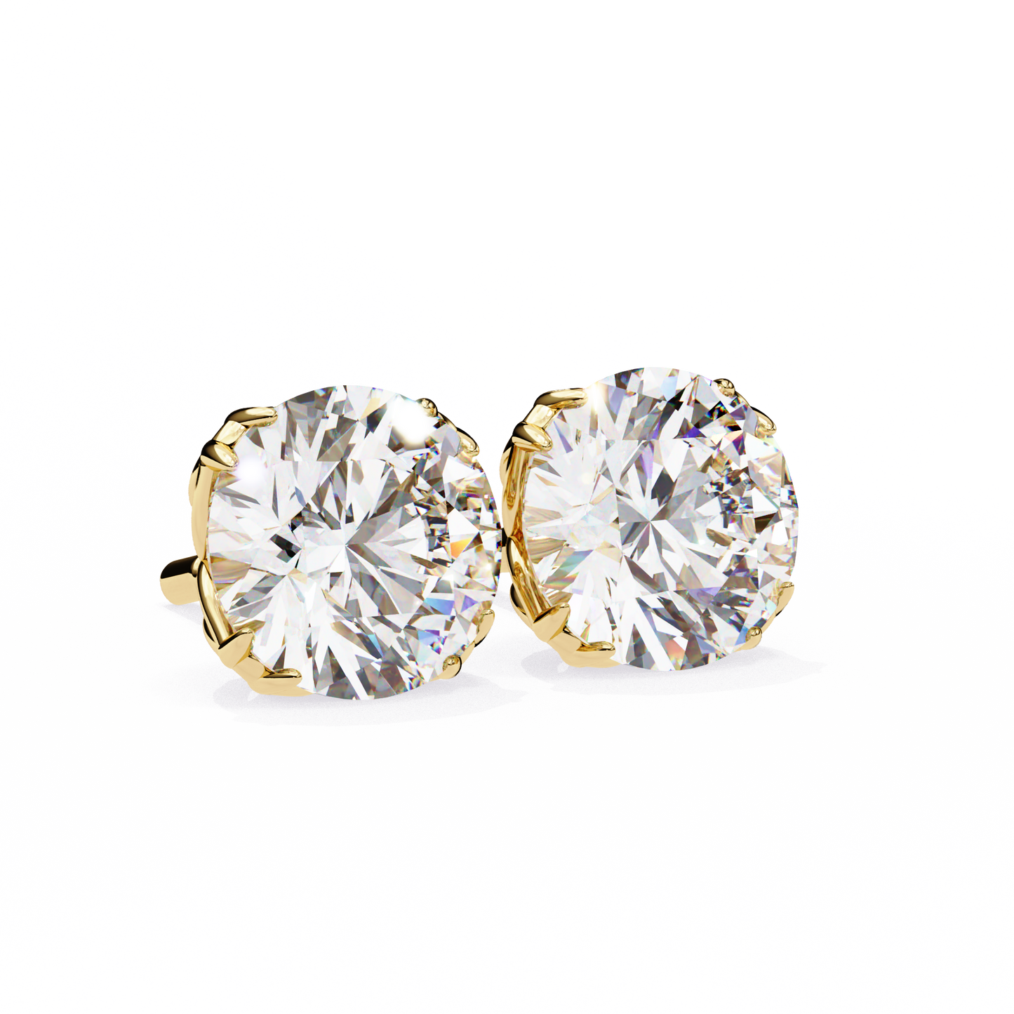 Signature Spark Cushion Solitaire Studs