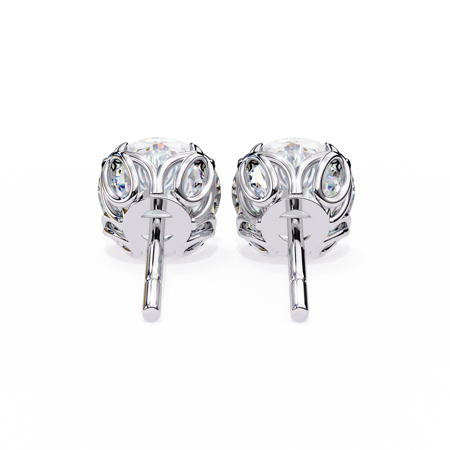 Signature Spark Cushion Solitaire Studs