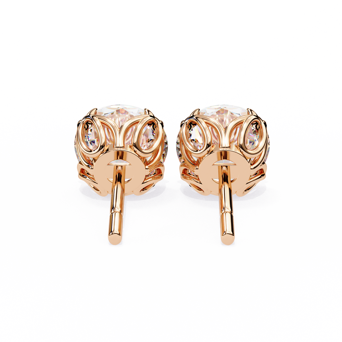 Signature Spark Cushion Solitaire Studs