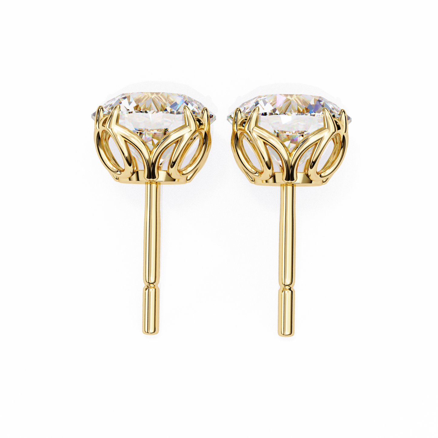 Signature Spark Cushion Solitaire Studs