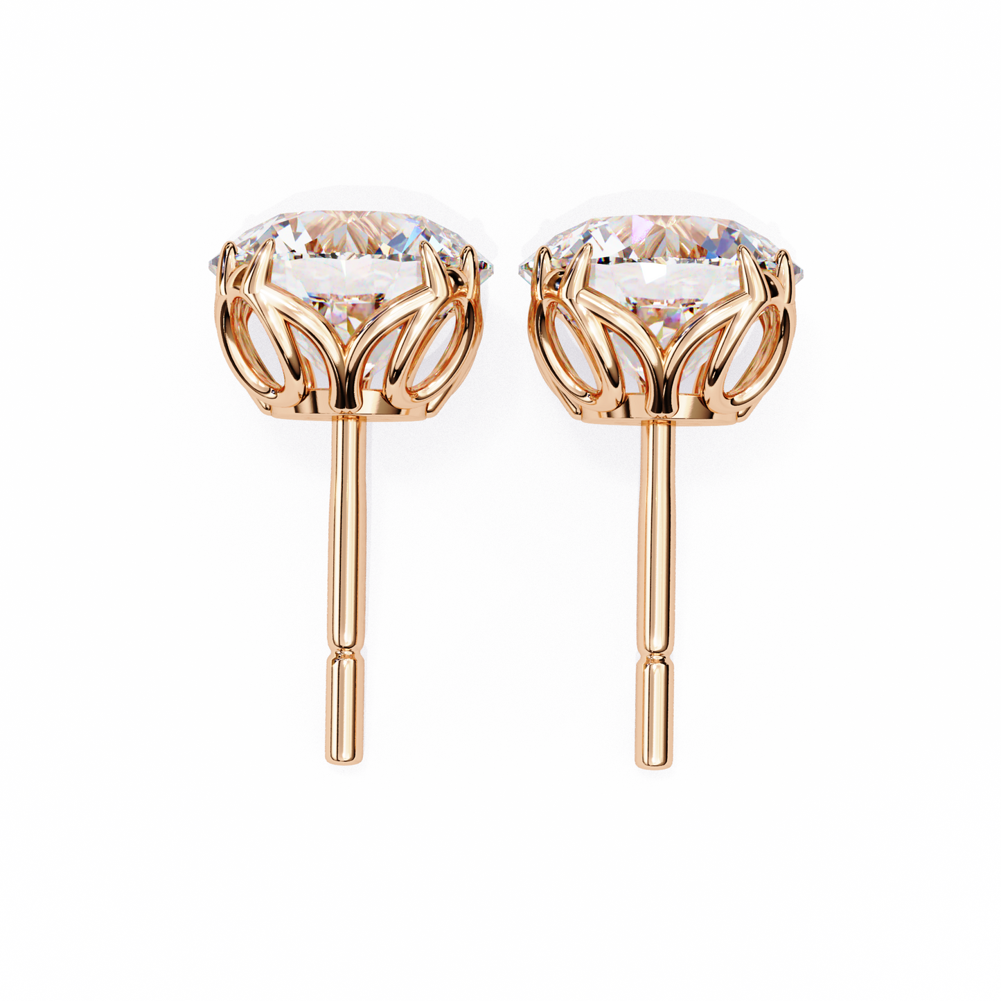 Signature Spark Cushion Solitaire Studs