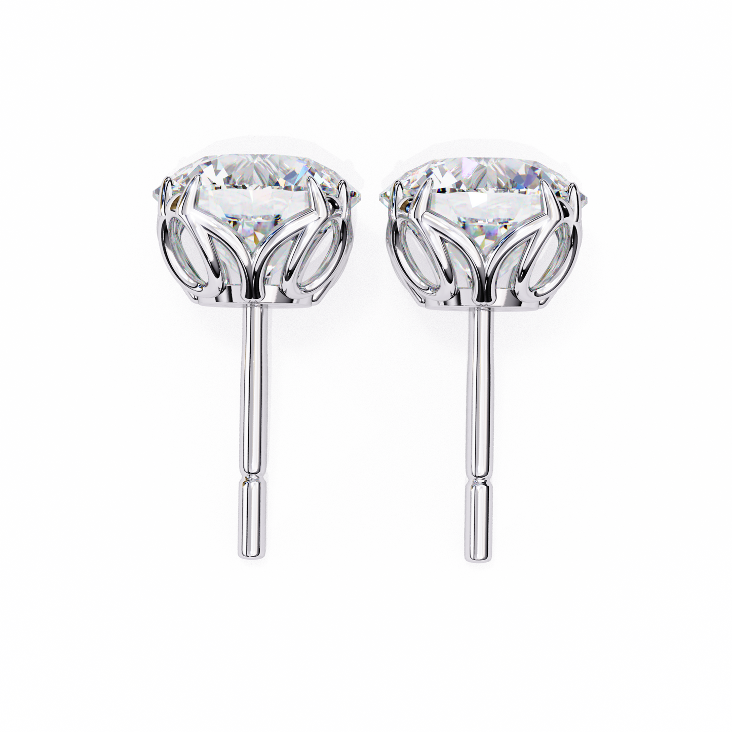 Signature Spark Cushion Solitaire Studs