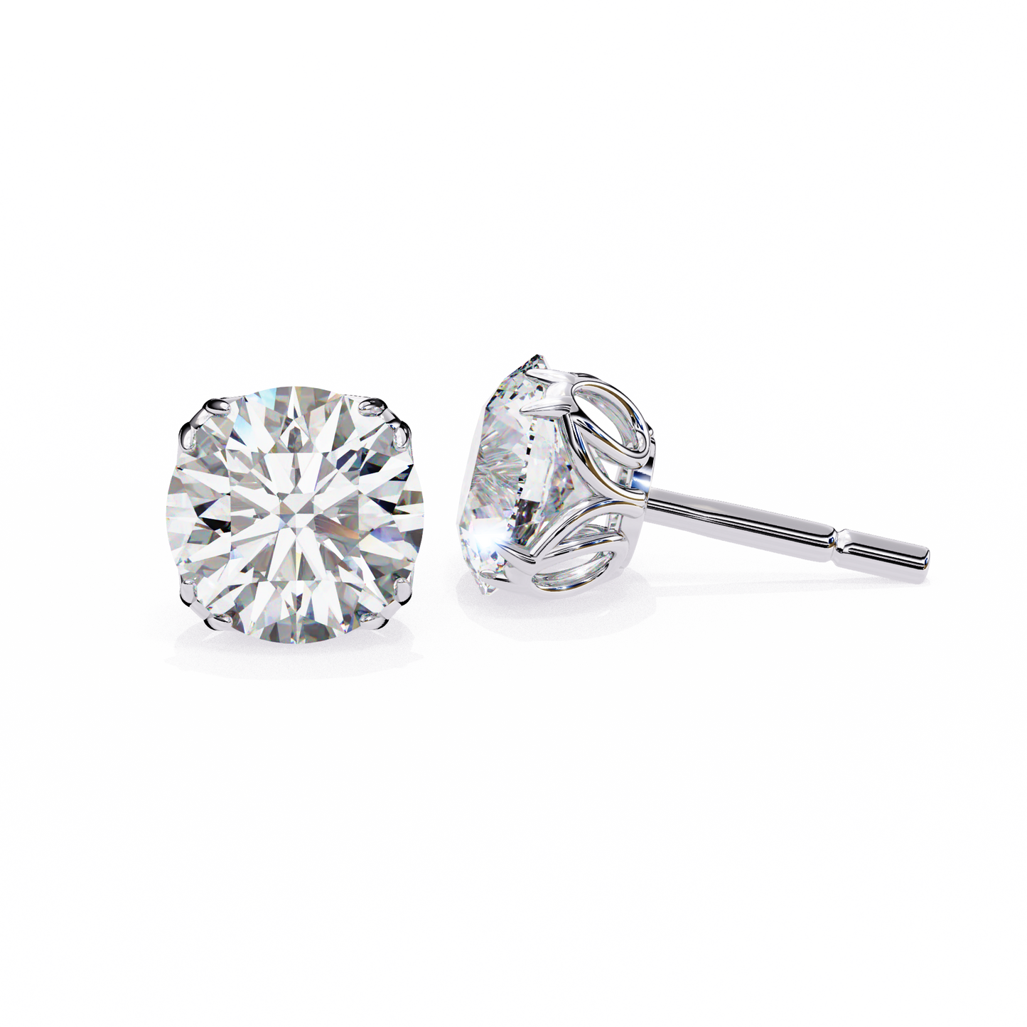 Signature Spark Cushion Solitaire Studs