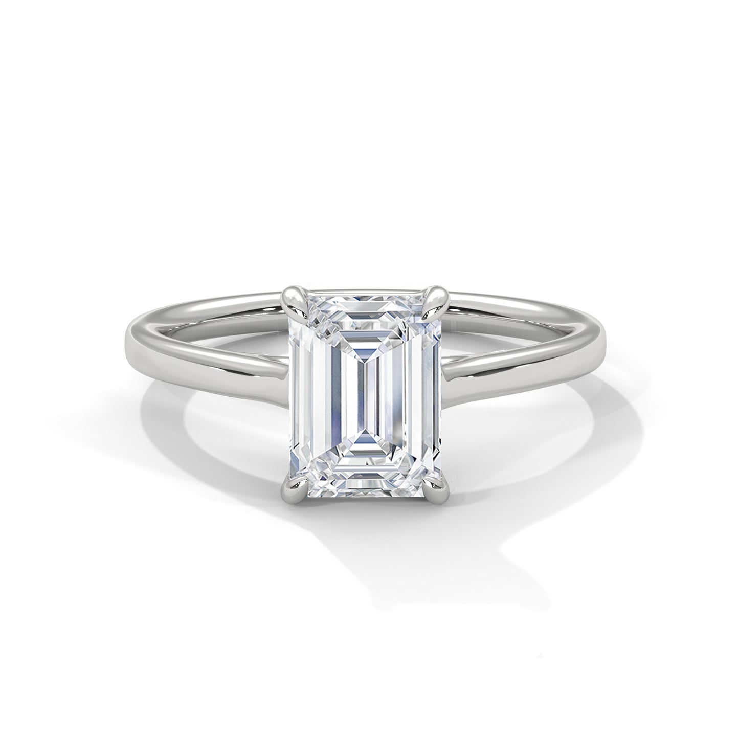Luminous Oath Emerald Solitaire Ring
