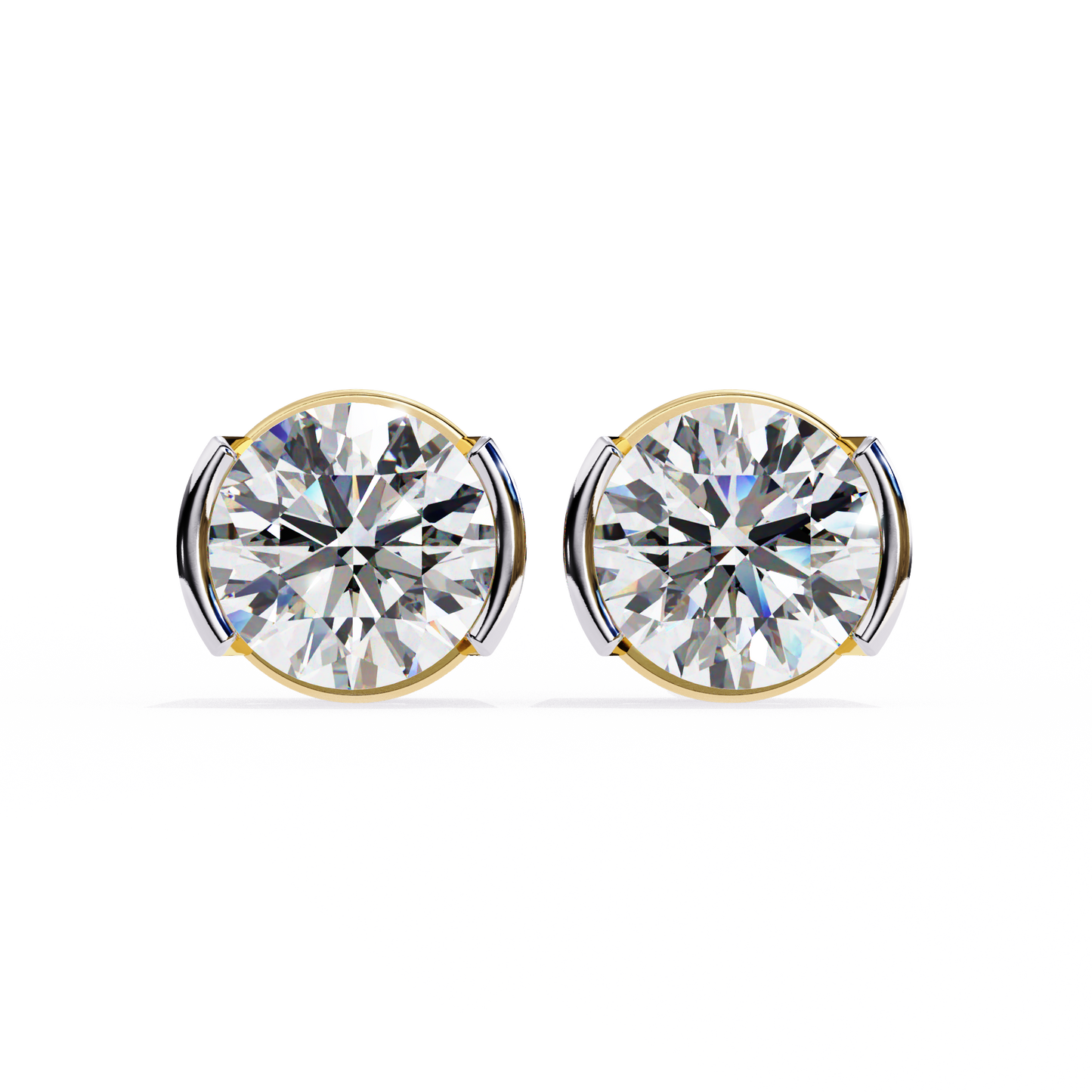 Halorine Solitaire Diamond Earrings