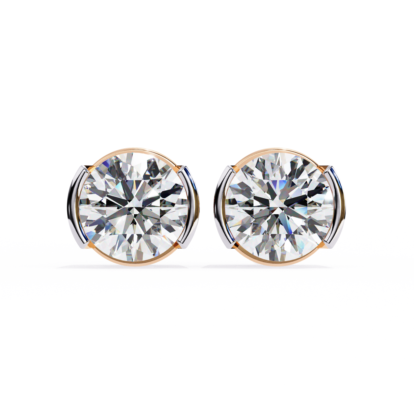 Halorine Solitaire Diamond Earrings