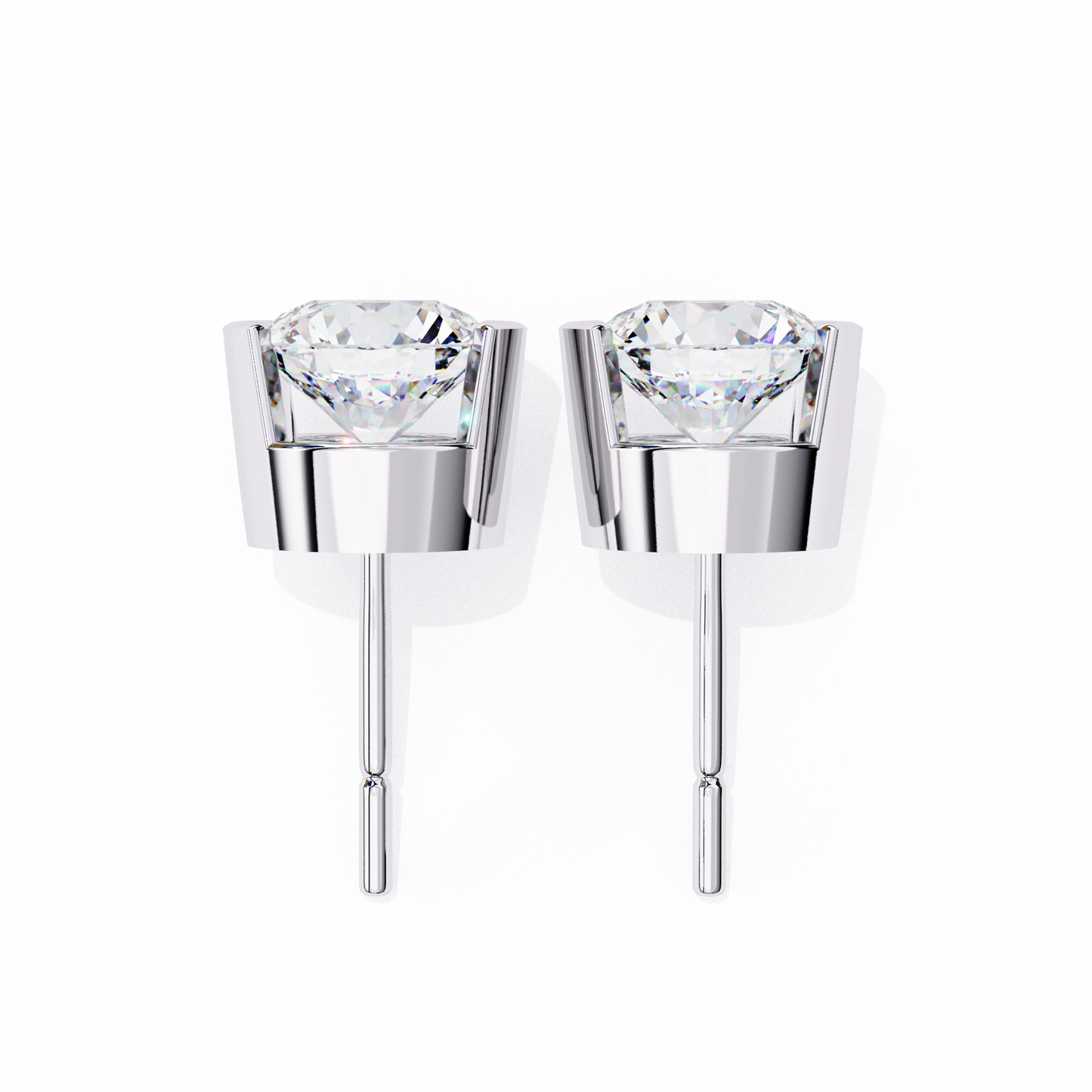 Halorine Solitaire Diamond Earrings